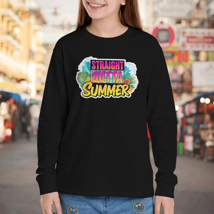 Straight Outta Summer Back To School First Day Fall Autumn Youth Long Sleeve Tee Straight Outta Summer Back To School First Day Fall Autumn Youth Long Sleeve Tee