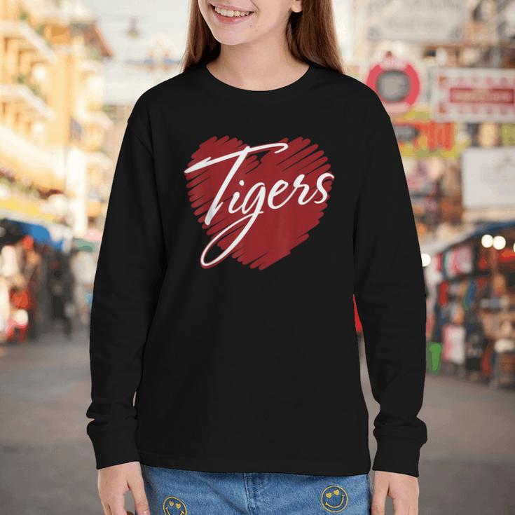 Tigers Heart Back To School Spirit M Youth Long Sleeve Tee Tigers Heart Back To School Spirit M Youth Long Sleeve Tee