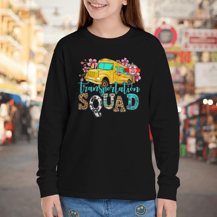 Transportation Squad Bus Driver School Bus Back To School Youth Long Sleeve Tee Transportation Squad Bus Driver School Bus Back To School Youth Long Sleeve Tee