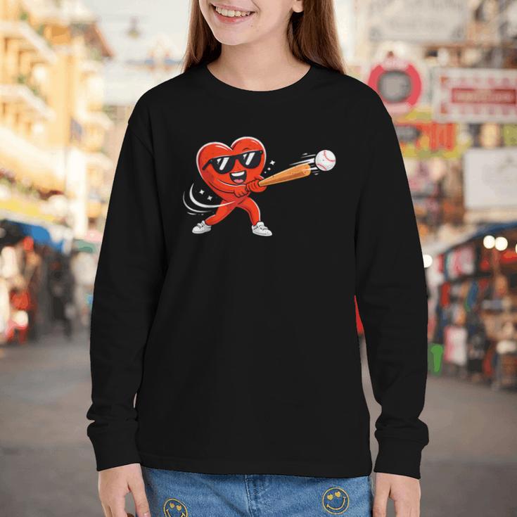 Valentine Baseball Heart Sport Valentines Day Men Boys Kids Youth Long Sleeve Tee Valentine Baseball Heart Sport Valentines Day Men Boys Kids Youth Long Sleeve Tee