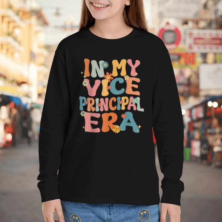 In My Vice Principal Era Groovy Back To School VicePrincipal Youth Long Sleeve Tee In My Vice Principal Era Groovy Back To School VicePrincipal Youth Long Sleeve Tee