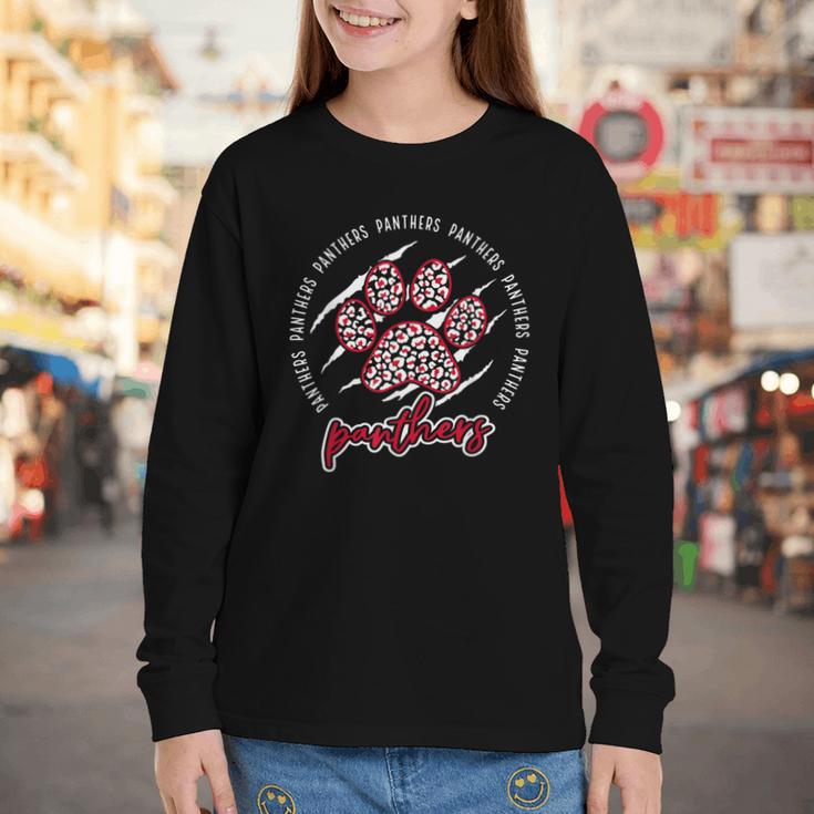 Vintage Panthers School Sports Name Spirit Back To School Youth Long Sleeve Tee Vintage Panthers School Sports Name Spirit Back To School Youth Long Sleeve Tee
