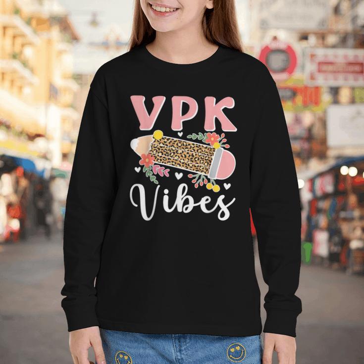 VPK Vibes First Day Of VPK Back To School Youth Long Sleeve Tee