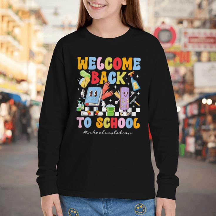Women's Back To School Custodian First Day Of School Custodian Youth Long Sleeve Tee Women's Back To School Custodian First Day Of School Custodian Youth Long Sleeve Tee