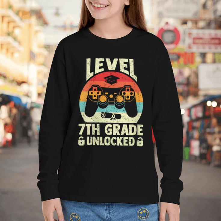 Women's Level 7th Grade Unlocked Back To School 7th Grade Boys Youth Long Sleeve Tee Women's Level 7th Grade Unlocked Back To School 7th Grade Boys Youth Long Sleeve Tee
