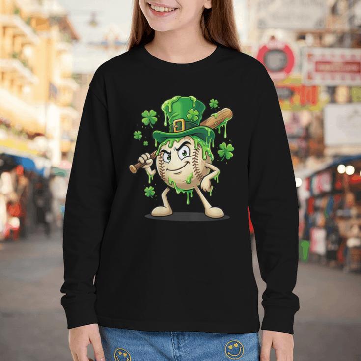 Women's St Patricks Day Baseball Leprechaun Shamrock Player Boys Kid Youth Long Sleeve Tee Women's St Patricks Day Baseball Leprechaun Shamrock Player Boys Kid Youth Long Sleeve Tee