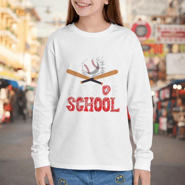 100 Days Of School Baseball 100 Days Smarter Boys Student Youth Long Sleeve Tee 100 Days Of School Baseball 100 Days Smarter Boys Student Youth Long Sleeve Tee
