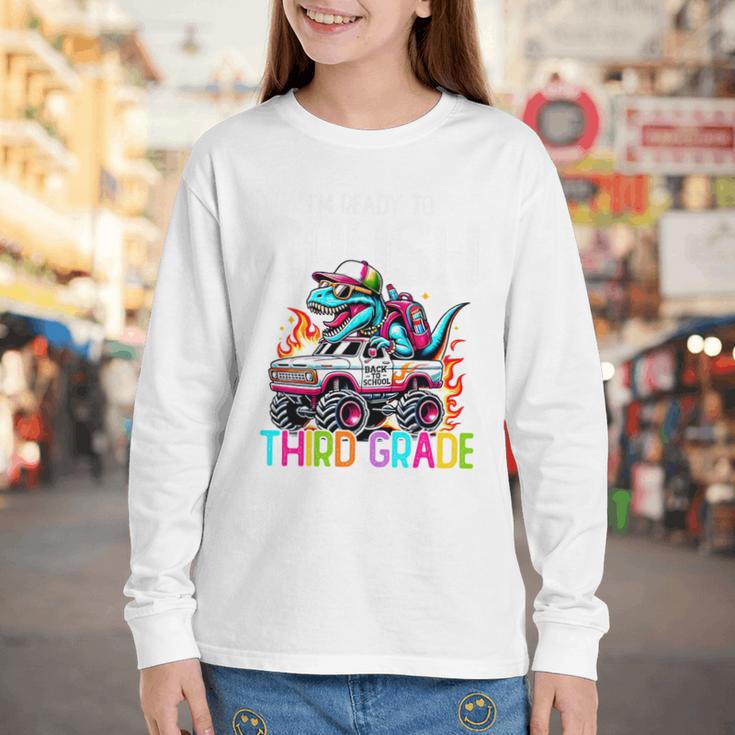 3rd Grade Back To School Kids Ready To Crush Third Grade Premium Tri-Blend Youth Long Sleeve Tee 3rd Grade Back To School Kids Ready To Crush Third Grade Premium Tri-Blend Youth Long Sleeve Tee