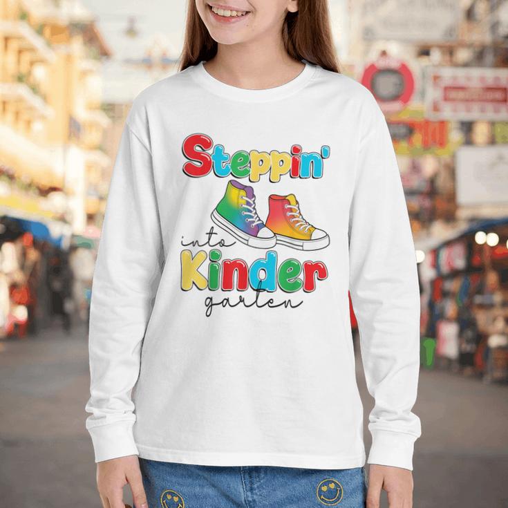 Back To School Girls Boys First Day Of Kindergarten Youth Long Sleeve Tee Back To School Girls Boys First Day Of Kindergarten Youth Long Sleeve Tee