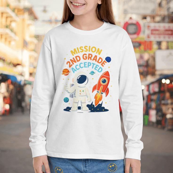 Back To School Mission Second 2nd Grade Accepted Astronaut Premium Tri-Blend Youth Long Sleeve Tee Back To School Mission Second 2nd Grade Accepted Astronaut Premium Tri-Blend Youth Long Sleeve Tee