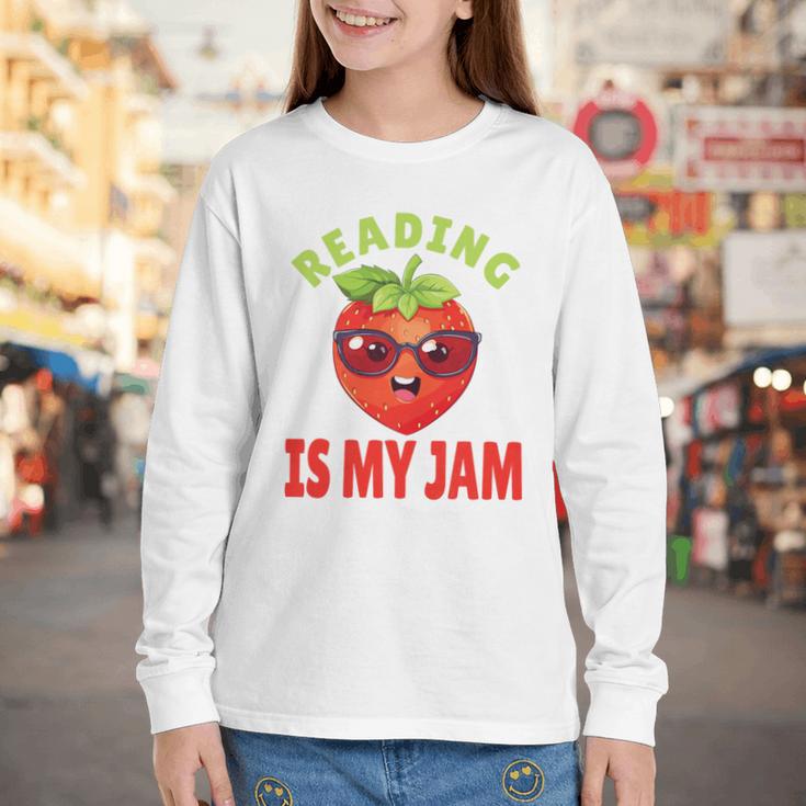 Back To School Reading Is My Jam School Librarian Premium Tri-Blend Youth Long Sleeve Tee Back To School Reading Is My Jam School Librarian Premium Tri-Blend Youth Long Sleeve Tee