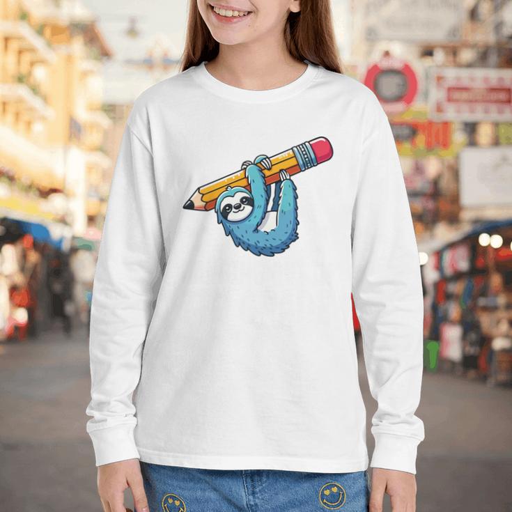 Back To School Seventh Grade Sloth Hanging Out In 7th Grade Performance Youth Long Sleeve Tee Back To School Seventh Grade Sloth Hanging Out In 7th Grade Performance Youth Long Sleeve Tee