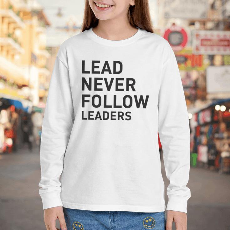 Baseball Lead Never Follow Leaders Team Captain Leadership Premium Tri-Blend Youth Long Sleeve Tee Baseball Lead Never Follow Leaders Team Captain Leadership Premium Tri-Blend Youth Long Sleeve Tee