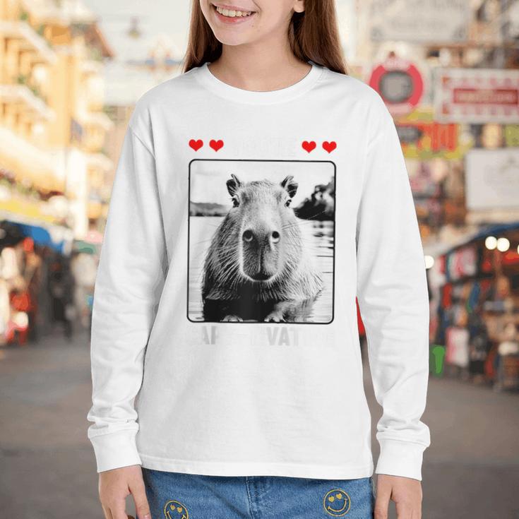 Capybara Love Valentines Day Cute Animal Hearts Raglan Baseball Tee Youth Long Sleeve Tee Capybara Love Valentines Day Cute Animal Hearts Raglan Baseball Tee Youth Long Sleeve Tee