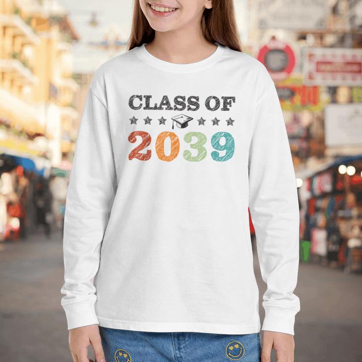 Class Of 2039 Grow With Me Back To School Graduation Youth Long Sleeve Tee