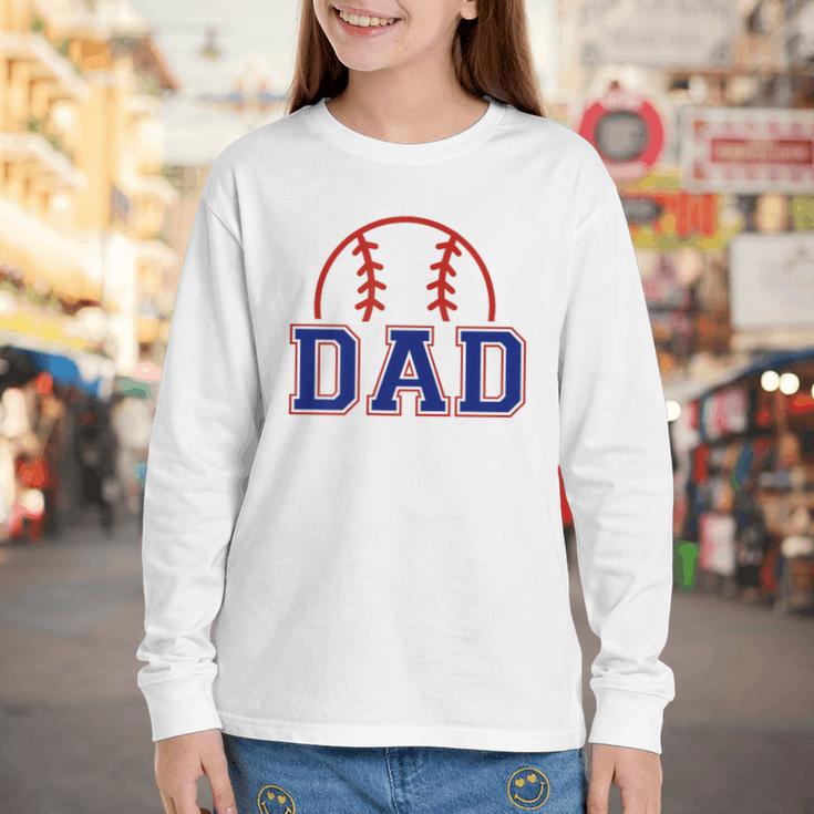 Dad Of Rookie 1st Birthday Baseball Boy Family Matching Youth Long Sleeve Tee Dad Of Rookie 1st Birthday Baseball Boy Family Matching Youth Long Sleeve Tee