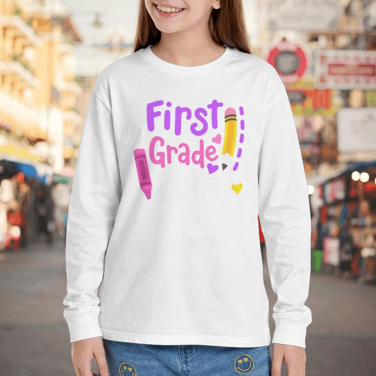 First Grade Diva Welcome Back To School 1st Grade Kids Performance Youth Long Sleeve Tee First Grade Diva Welcome Back To School 1st Grade Kids Performance Youth Long Sleeve Tee