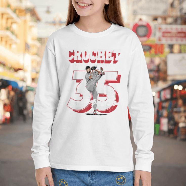 Garrett Crochet Boston Baseball Players MLBGCR201M Youth Long Sleeve Tee