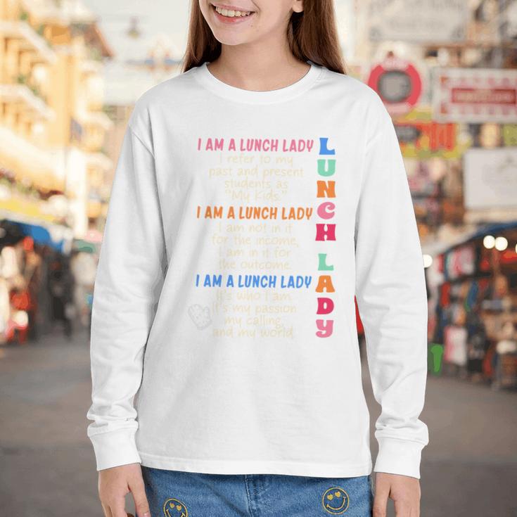 I'm A Lunch Lady Back To School Cafeteria Worker Squad Youth Long Sleeve Tee I'm A Lunch Lady Back To School Cafeteria Worker Squad Youth Long Sleeve Tee