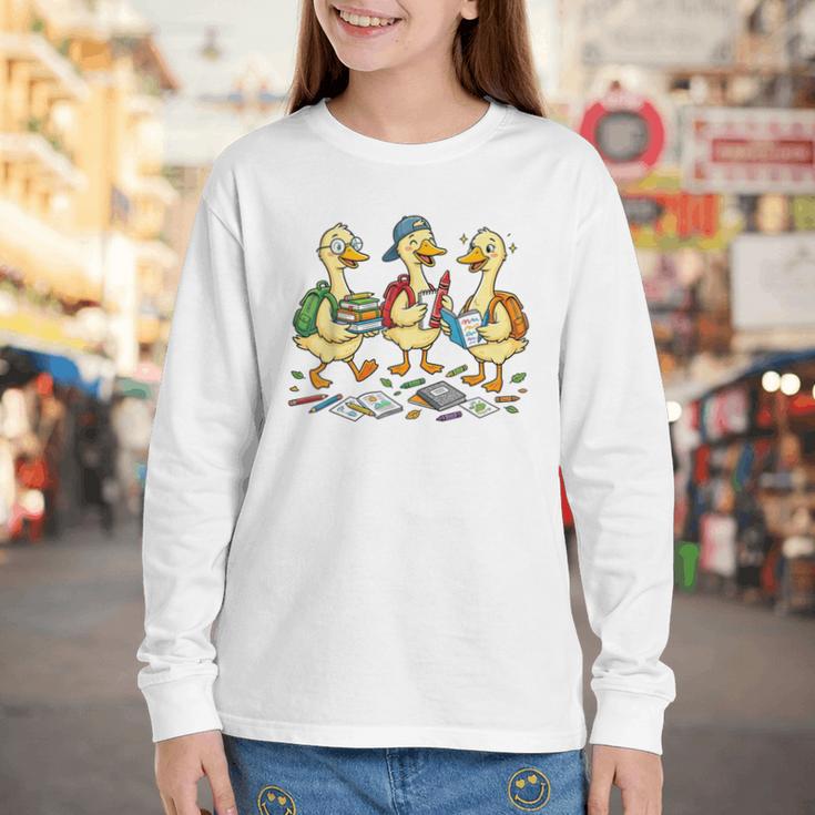 Kindergarten 1st Grade Goose Back To School Boys Youth Long Sleeve Tee Kindergarten 1st Grade Goose Back To School Boys Youth Long Sleeve Tee