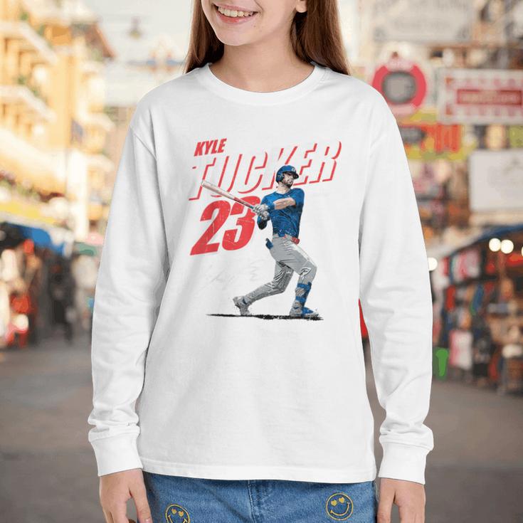Kyle Tucker Los Angeles D Baseball Players MLBKYT204M Youth Long Sleeve Tee Kyle Tucker Los Angeles D Baseball Players MLBKYT204M Youth Long Sleeve Tee