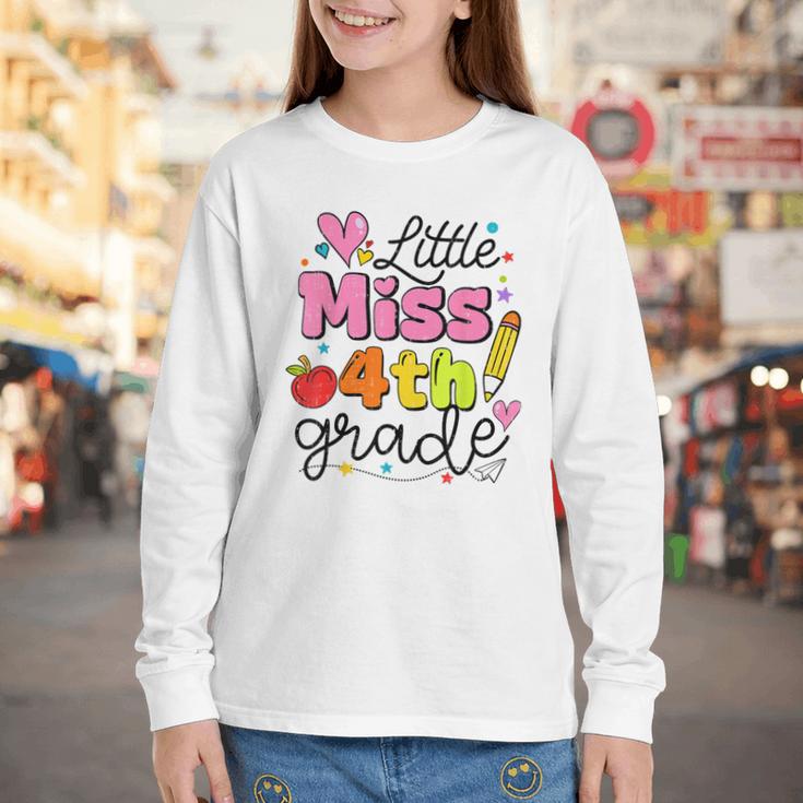 Little Miss 4th Grade Back To School Cute Fourth Grade Girls Youth Long Sleeve Tee Little Miss 4th Grade Back To School Cute Fourth Grade Girls Youth Long Sleeve Tee
