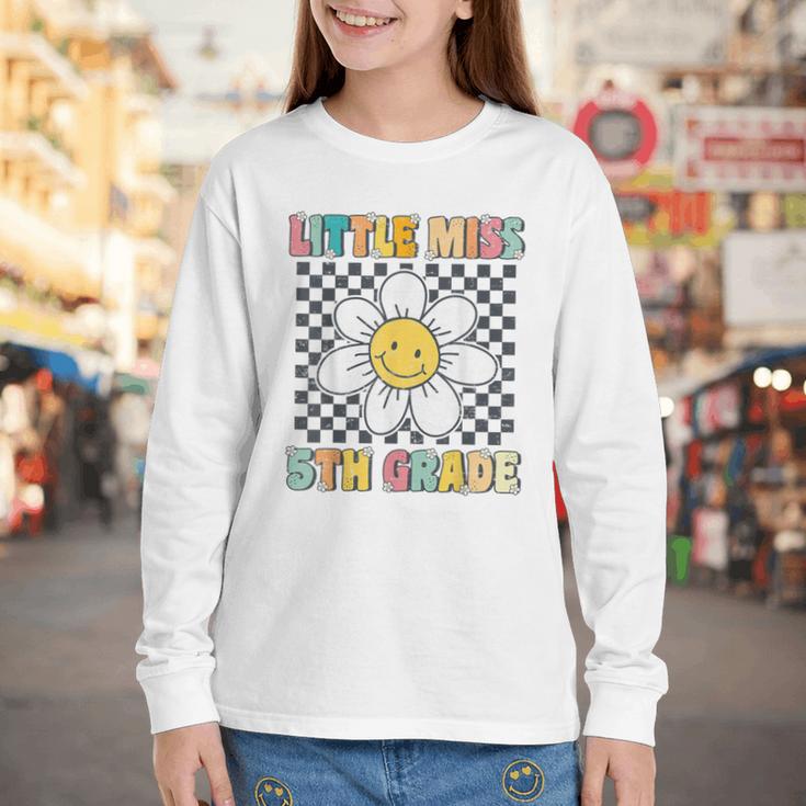 Little Miss 5th Grade Retro Groovy 5th Grade Back To School Youth Long Sleeve Tee Little Miss 5th Grade Retro Groovy 5th Grade Back To School Youth Long Sleeve Tee