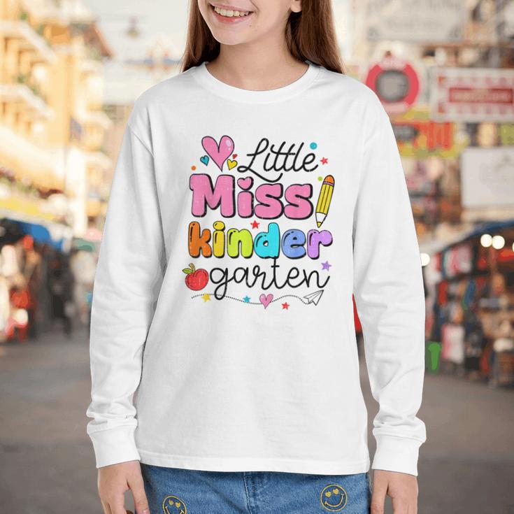 Little Miss Kindergarten Back To School Cute Kinder Girls Youth Long Sleeve Tee Little Miss Kindergarten Back To School Cute Kinder Girls Youth Long Sleeve Tee