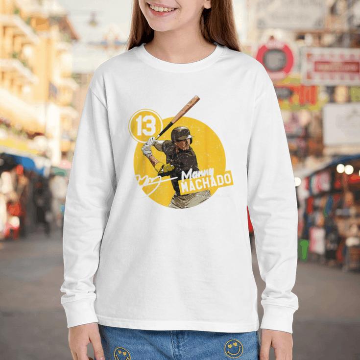 Manny Machado San Diego MLB Baseball Players MLBMAC4056 Youth Long Sleeve Tee Manny Machado San Diego MLB Baseball Players MLBMAC4056 Youth Long Sleeve Tee