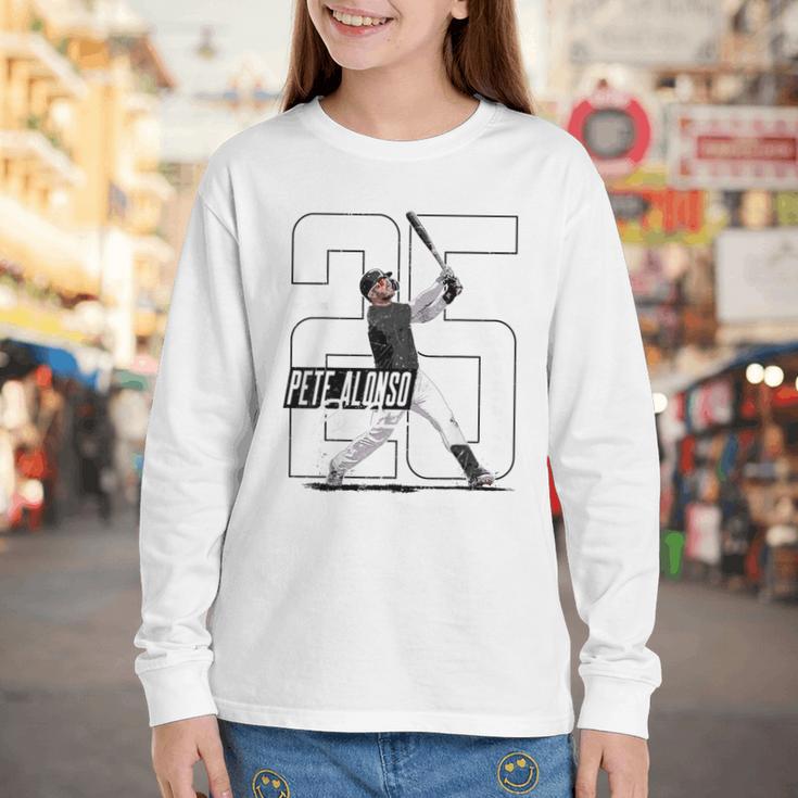 Pete Alonso Baltimore Baseball Players MLBPAL203M Youth Long Sleeve Tee
