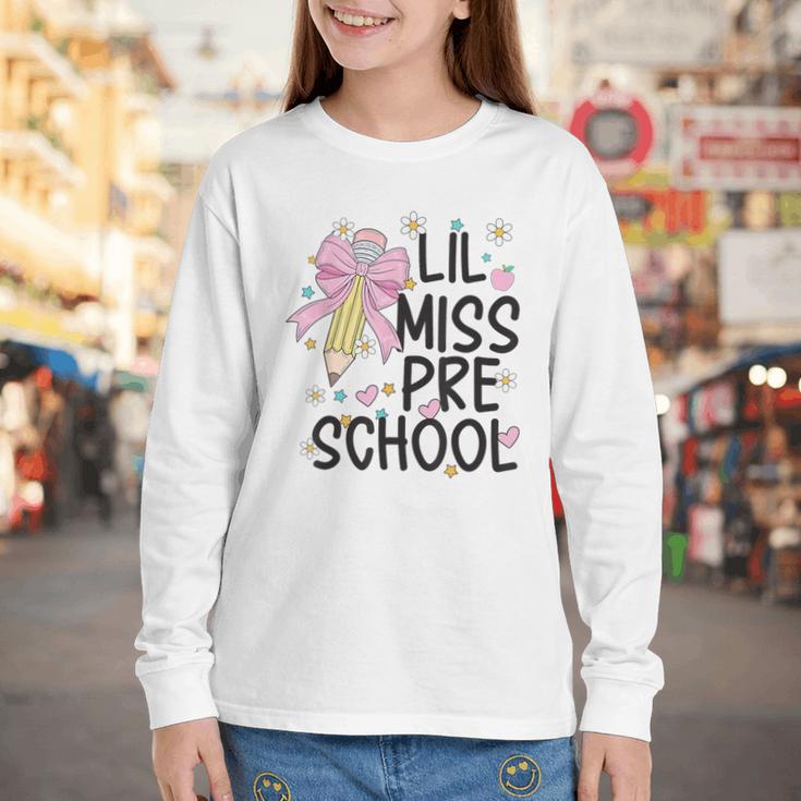 Preschool Little Miss Back To School Girls Kids Preschool Youth Long Sleeve Tee Preschool Little Miss Back To School Girls Kids Preschool Youth Long Sleeve Tee