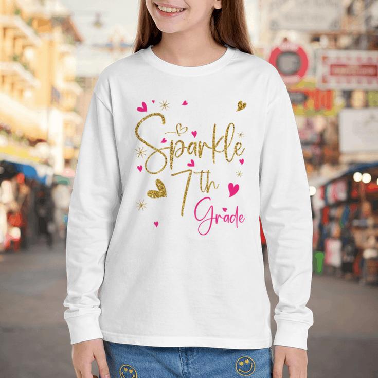 Ready To Sparkle 7th Grade Back To School For Girls Performance Youth Long Sleeve Tee Ready To Sparkle 7th Grade Back To School For Girls Performance Youth Long Sleeve Tee