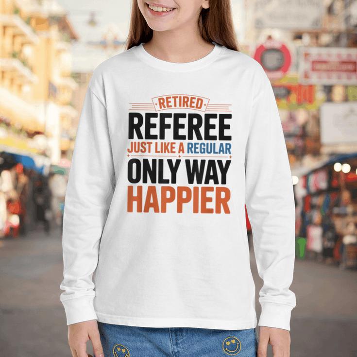 Retired Basketball Referee For Baseball Refs Youth Long Sleeve Tee Retired Basketball Referee For Baseball Refs Youth Long Sleeve Tee