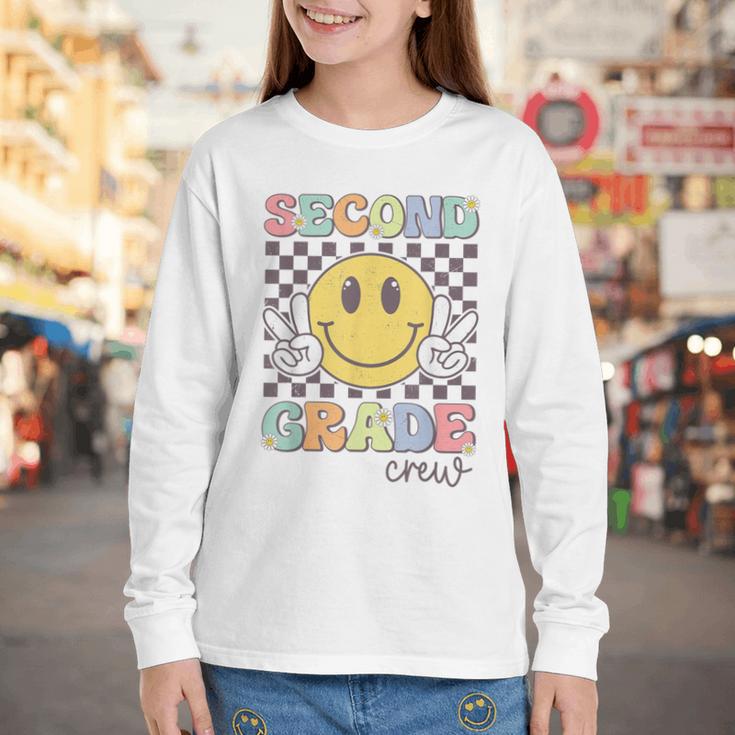Second Grade Crew Smile Face Back To School 2nd Grade Team Youth Long Sleeve Tee Second Grade Crew Smile Face Back To School 2nd Grade Team Youth Long Sleeve Tee