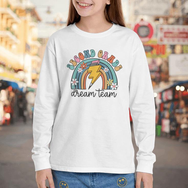 Second Grade Dream Team 1st Day Of 2nd Grade Back To School Youth Long Sleeve Tee