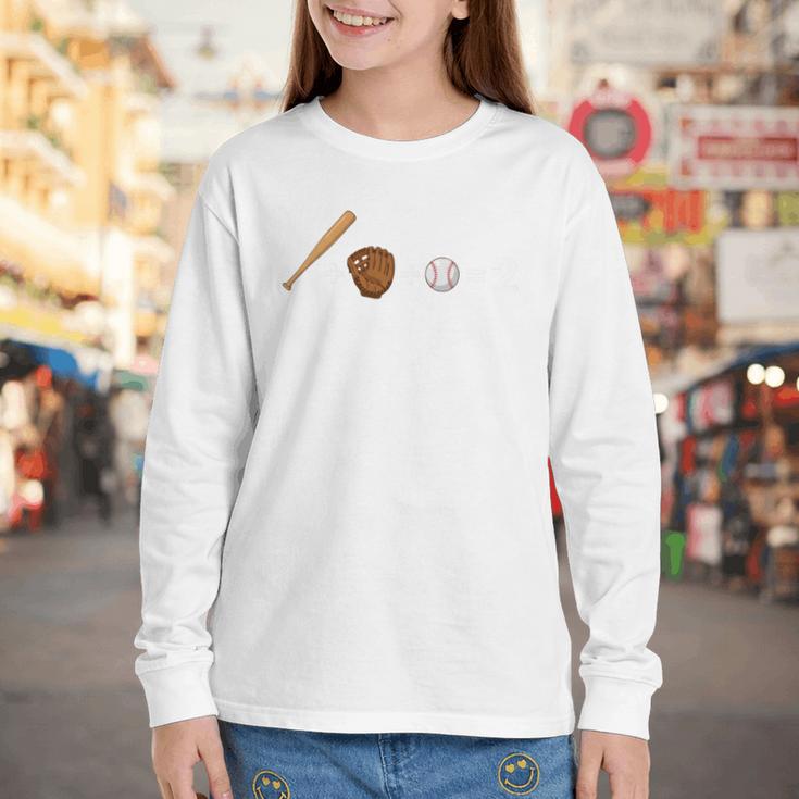 Sports Math Equation Baseball Bat Ball Glove Graphic Teacher Youth Long Sleeve Tee Sports Math Equation Baseball Bat Ball Glove Graphic Teacher Youth Long Sleeve Tee