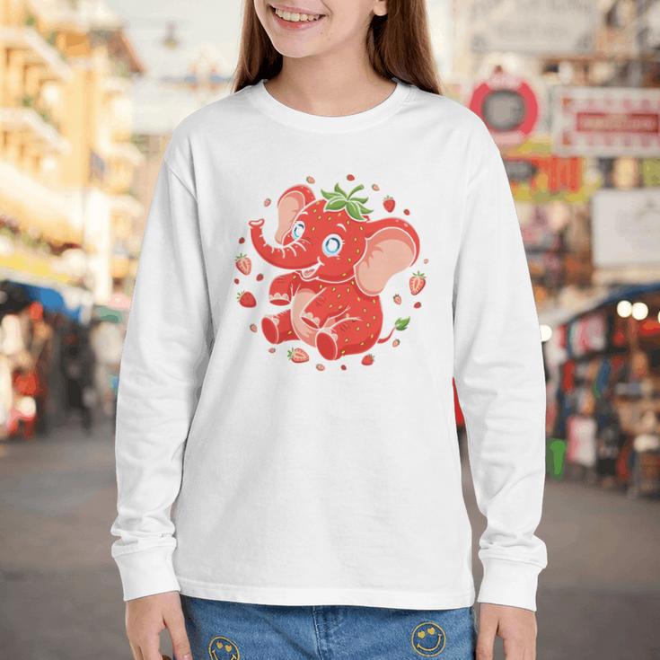 Strawberry Elephant Italian Brainrot Meme Back To School Premium Tri-Blend Youth Long Sleeve Tee Strawberry Elephant Italian Brainrot Meme Back To School Premium Tri-Blend Youth Long Sleeve Tee