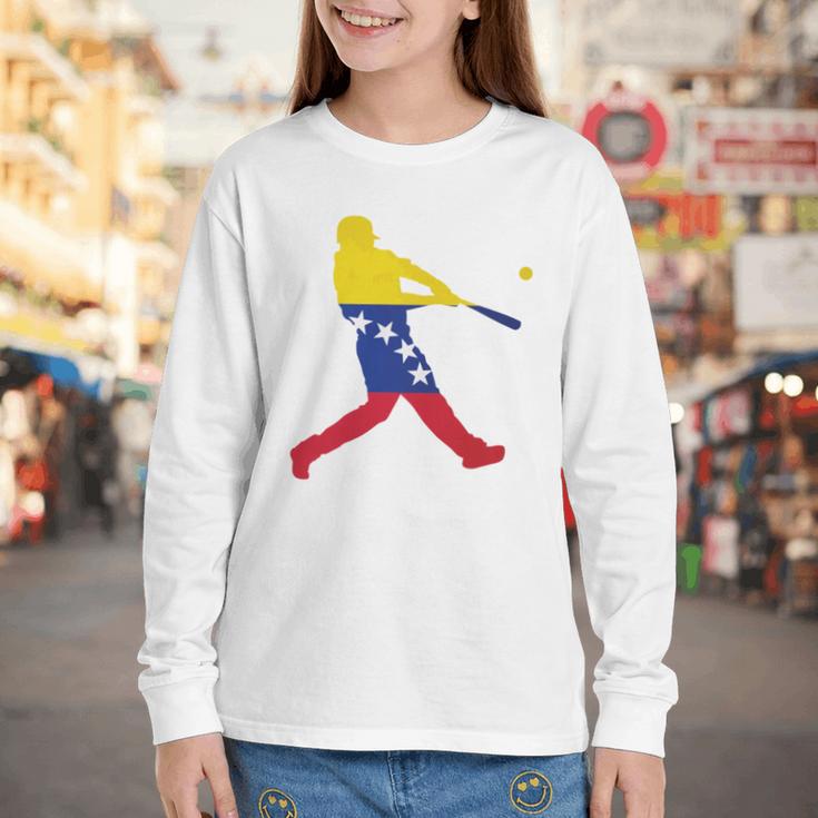 Venezuela Baseball Youth Long Sleeve Tee