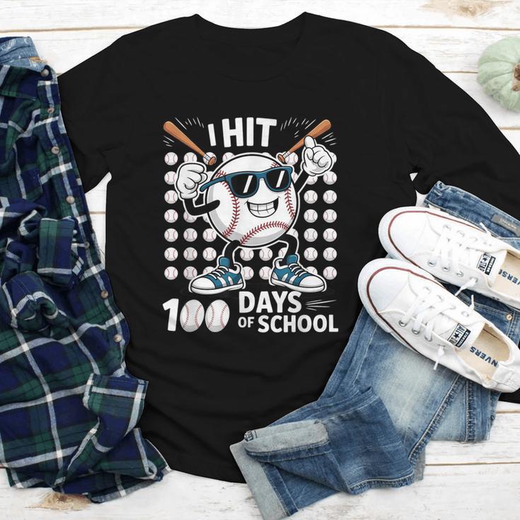 100 Days Of School Baseball Bat 100th Day Of School Youth Long Sleeve Tee 100 Days Of School Baseball Bat 100th Day Of School Youth Long Sleeve Tee