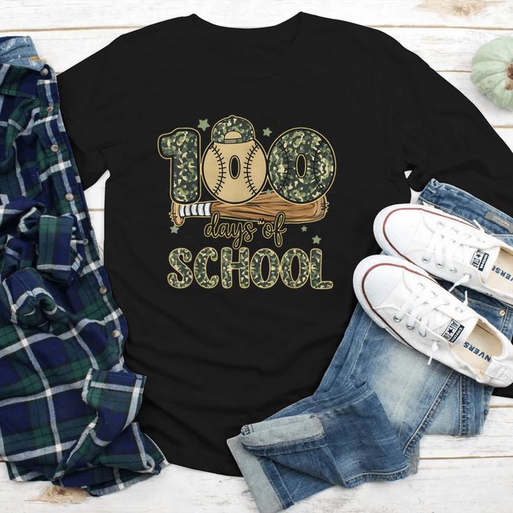 100 Days Of School Baseball Camo Boys Kids 100th Day Youth Long Sleeve Tee 100 Days Of School Baseball Camo Boys Kids 100th Day Youth Long Sleeve Tee
