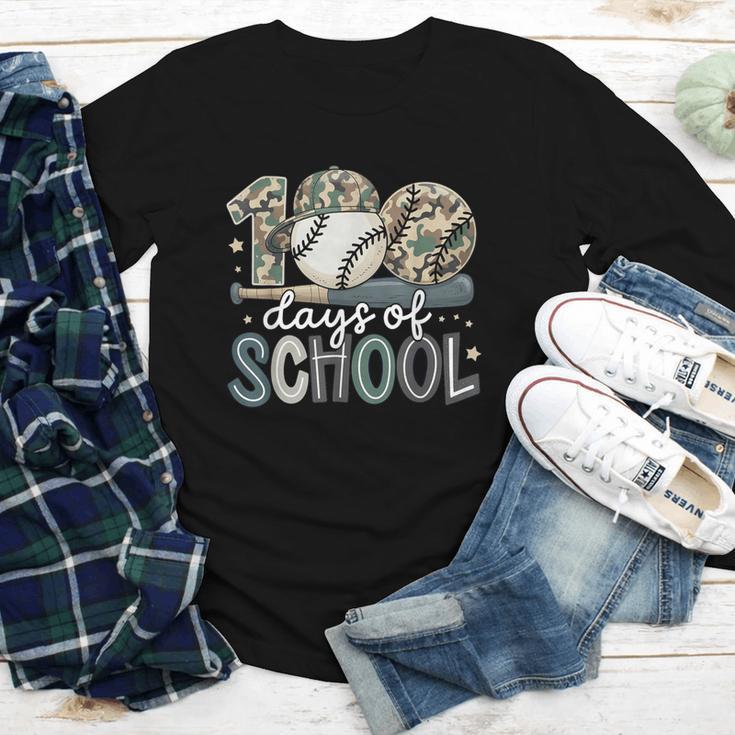100 Days Of School Baseball Camo Camo Cap Boy School Youth Long Sleeve Tee 100 Days Of School Baseball Camo Camo Cap Boy School Youth Long Sleeve Tee
