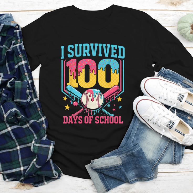100 Days Of School Baseball Drip 100 Days Boy Girl Kids Youth Long Sleeve Tee 100 Days Of School Baseball Drip 100 Days Boy Girl Kids Youth Long Sleeve Tee
