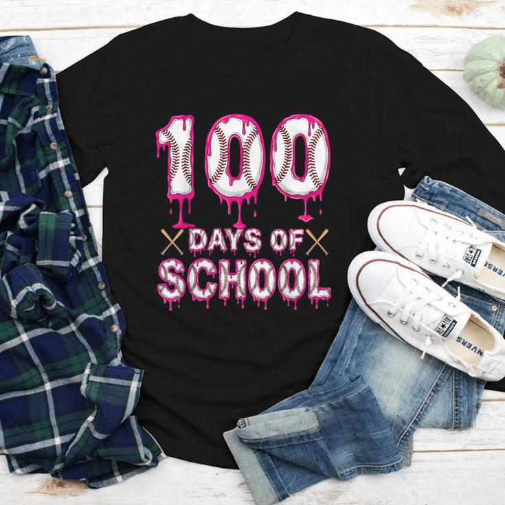 100 Days Of School Baseball Ice Cream Drip 100th Day Boys Youth Long Sleeve Tee 100 Days Of School Baseball Ice Cream Drip 100th Day Boys Youth Long Sleeve Tee
