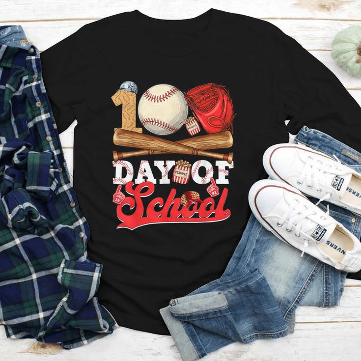 100 Days Of School Baseball Player Sports Game Teacher Kid Youth Long Sleeve Tee 100 Days Of School Baseball Player Sports Game Teacher Kid Youth Long Sleeve Tee