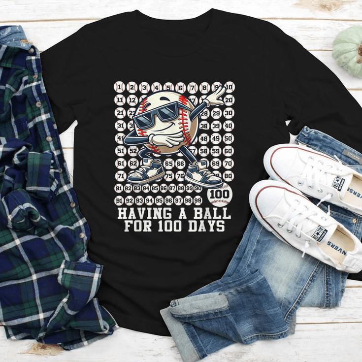 100 Days Of School Boys Dabbing Baseball 100th Day Of School Youth Long Sleeve Tee 100 Days Of School Boys Dabbing Baseball 100th Day Of School Youth Long Sleeve Tee