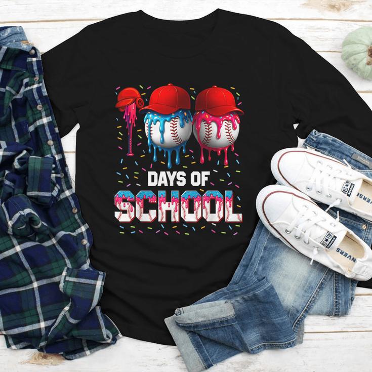 100 Days Of School Dripping Baseball 100th Day Teacher Boy Youth Long Sleeve Tee 100 Days Of School Dripping Baseball 100th Day Teacher Boy Youth Long Sleeve Tee