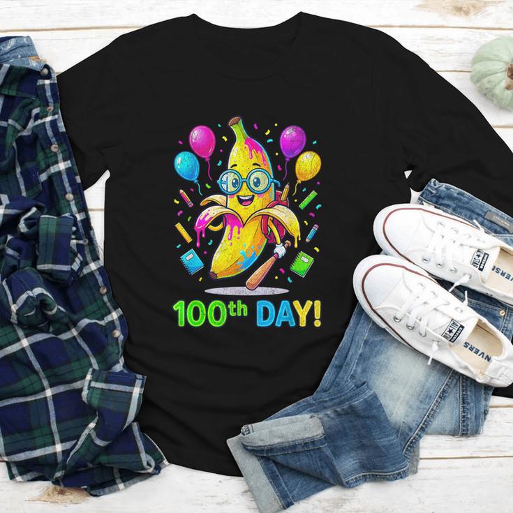 100th Day Of School Banana Baseball Drip For Kids Youth Girl Youth Long Sleeve Tee 100th Day Of School Banana Baseball Drip For Kids Youth Girl Youth Long Sleeve Tee