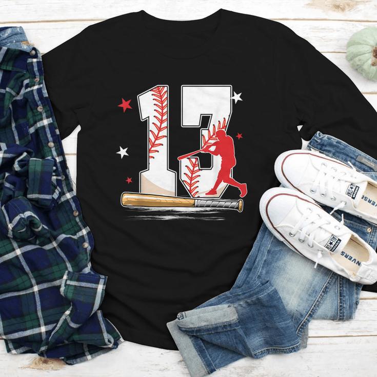 13 Years Old Baseball Birthday Boy 13th Bday Party Youth Long Sleeve Tee 13 Years Old Baseball Birthday Boy 13th Bday Party Youth Long Sleeve Tee