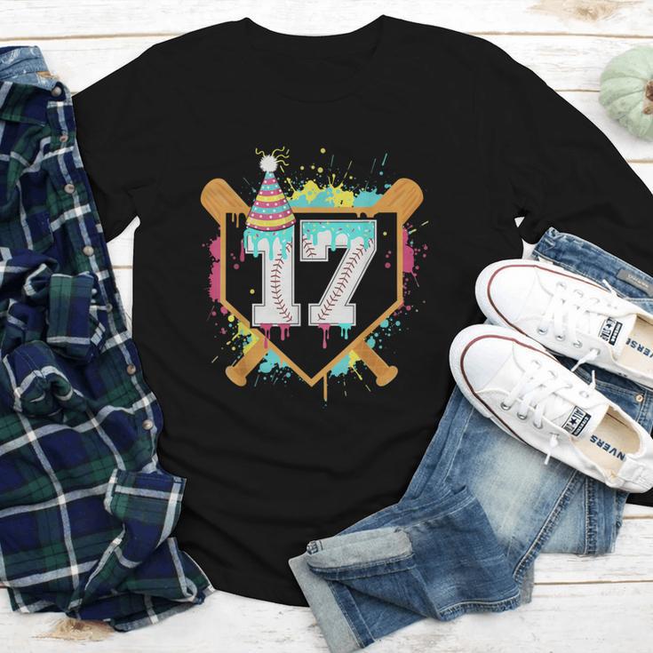 17th Birthday Baseball Drip Number 17 Year Old Birthday Boy Youth Long Sleeve Tee 17th Birthday Baseball Drip Number 17 Year Old Birthday Boy Youth Long Sleeve Tee
