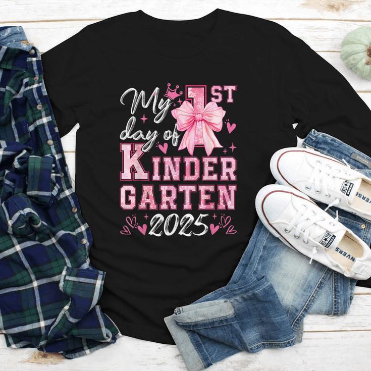 My 1st Day Of Kindergarten 2025 Back To School Girls Youth Long Sleeve Tee